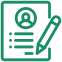 Resume or Curriculum Vitae (CV Icon
